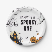 Vintage-Halloween-Party-Poster – Spukhaus, Geist