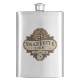 Vintage Halloween-Party-Schlangengift-Tonic Flachmann