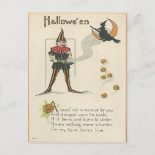 Vintage Halloween Postkarte