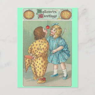 Vintage Halloween Postkarte