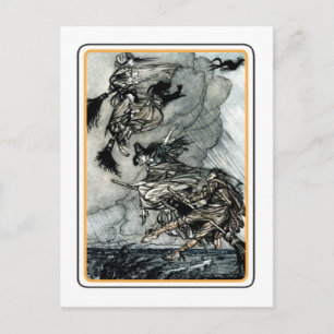 Vintage Halloween Postkarte