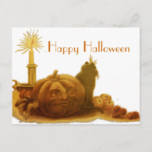 Vintage Halloween Postkarte
