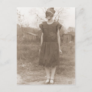 Vintage Halloween Postkarte