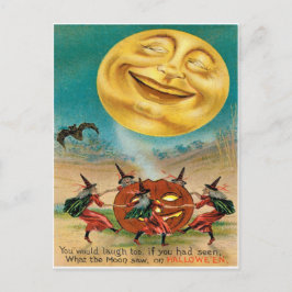 Vintage Halloween Postkarte