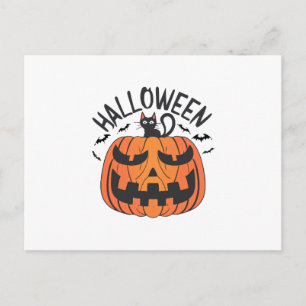 Vintage Halloween Postkarte