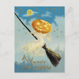 Vintage Halloween Postkarte