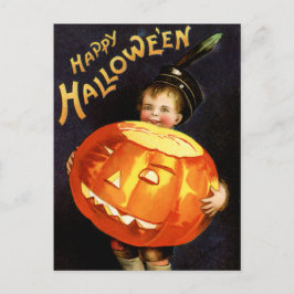 Vintage Halloween Postkarte