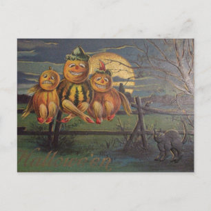 Vintage Halloween - Postkarte