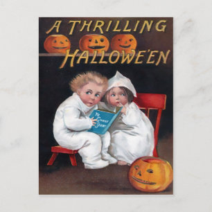 Vintage Halloween Postkarte