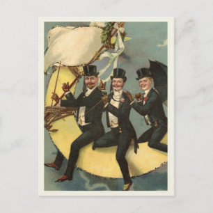 Vintage-Halloween-Postkarte Postkarte