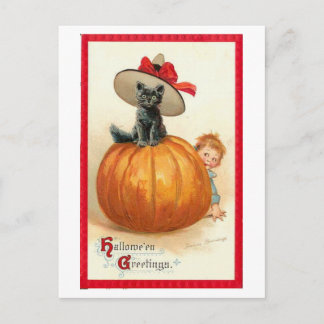 Vintage Halloween-Postkarte Postkarte