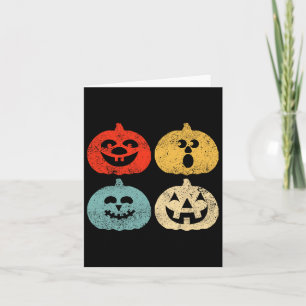 Vintage Halloween Pumpwomen Karte