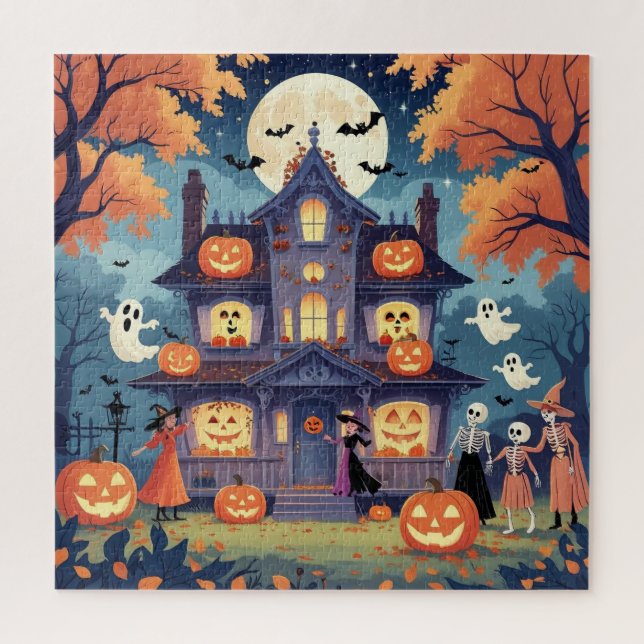 Vintage Halloween Puzzle for Adults (Vertikal)