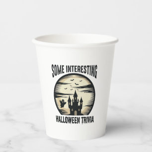 Vintage-Halloween-Quiz Geist Mond Shirt Design_1 Pappbecher