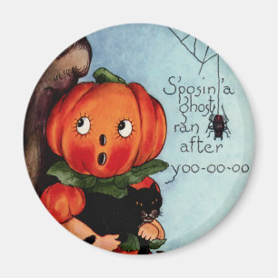 Vintage-Halloween-Rundmagnet Magnet