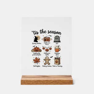 Vintage-Halloween-Saison-Checkliste-Shirt-Design_1 Acrylschild
