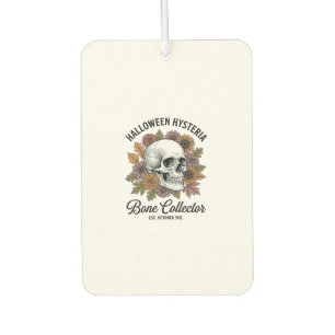 Vintage-Halloween-Schädel-Knochen-Sammler-Shirt-De Autolufterfrischer