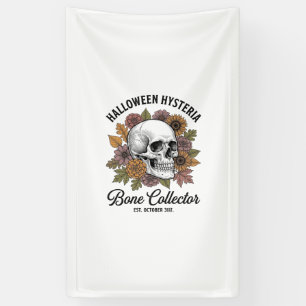 Vintage-Halloween-Schädel-Knochen-Sammler-Shirt-De Banner