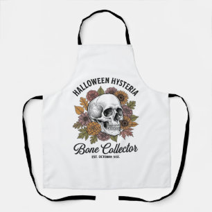 Vintage-Halloween-Schädel-Knochen-Sammler-Shirt-De Schürze