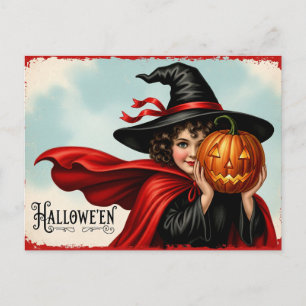Vintage-Halloween-Schatz Postkarte