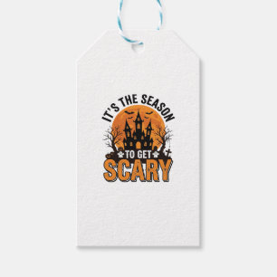 Vintage-Halloween-Schreckliche-Saison-Verhextes-Sc Geschenkanhänger