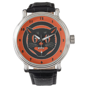 Vintage Halloween-Schwarze Armbanduhr