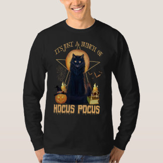 Vintage Halloween schwarze Katze Es ist nur ein Ha T-Shirt