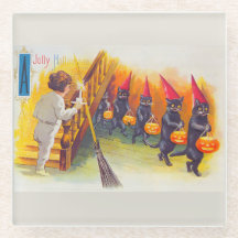 Vintage Halloween-Schwarzkatzen