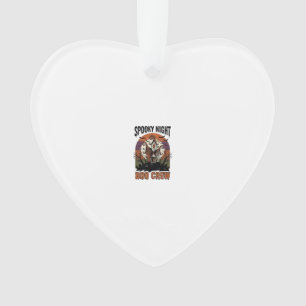 Vintage-Halloween-Shirt Boo Night Haunted House Ar Ornament