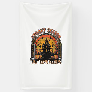 Vintage-Halloween-Shirt Gruselige Saison Gefühl De Banner