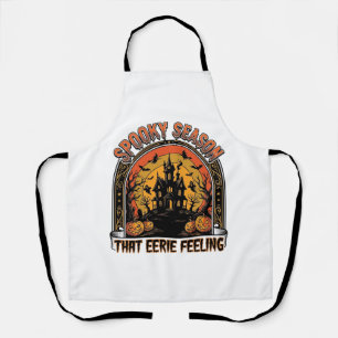 Vintage-Halloween-Shirt Gruselige Saison Gefühl De Schürze