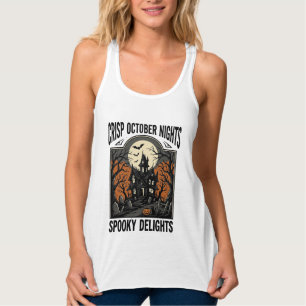 Vintage-Halloween-Shirt mit gruseliger Oktober-Nac Tank Top