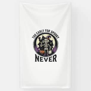 Vintage-Halloween-Shirt Skelett Mond Spukhaus Banner