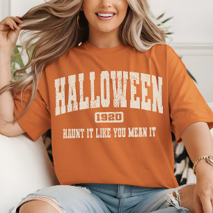 Vintage Halloween-Shirt, T-Shirt mit Geistermotto