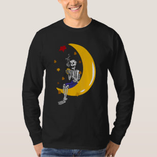 Vintage-Halloween-Skelett-Kürbis-Gewürz-Latte-Syr T-Shirt