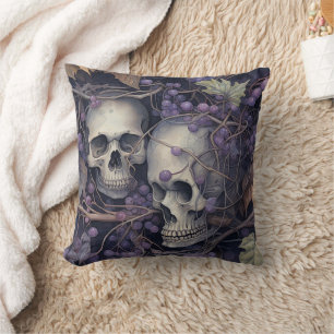 Vintage Halloween Skulls Kissen