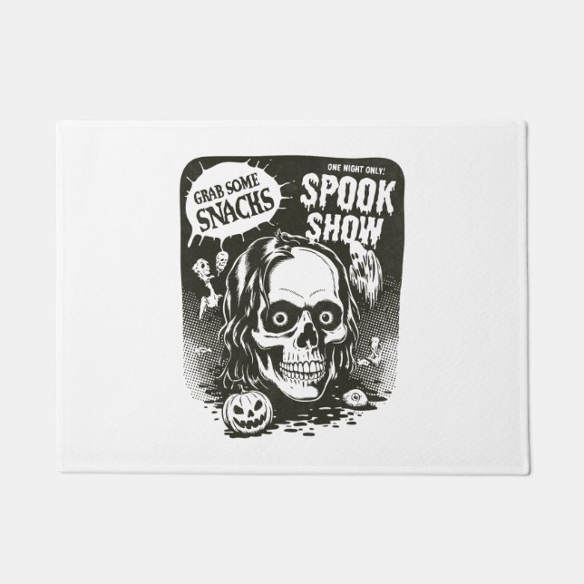 Vintage Halloween Spook Show Fußmatte (Vorderseite)