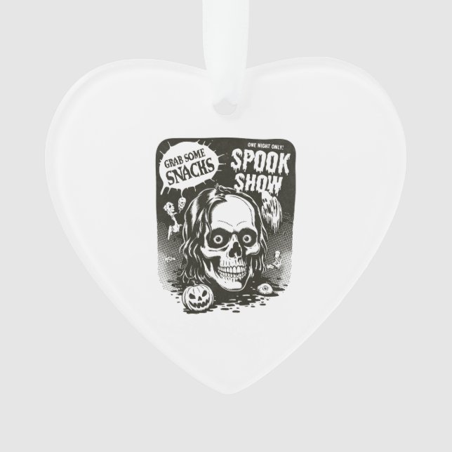 Vintage Halloween Spook Show Ornament (Vorderseite)