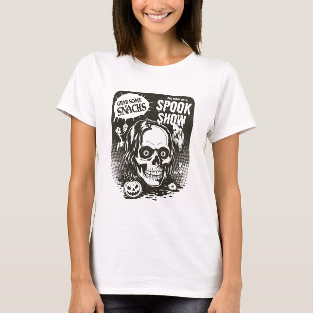 Vintage Halloween Spook Show T-Shirt (Vorderseite)