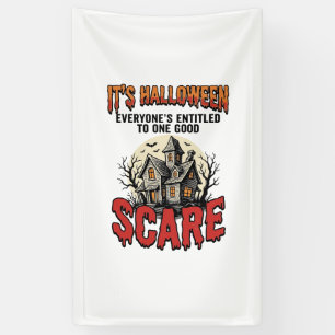 Vintage-Halloween-Spookhaus-Schreck-Shirt-Design Banner