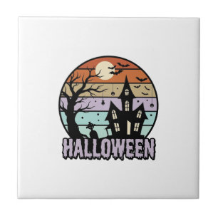 Vintage-Halloween-Spookhaus-Shirt-Design_1 Fliese