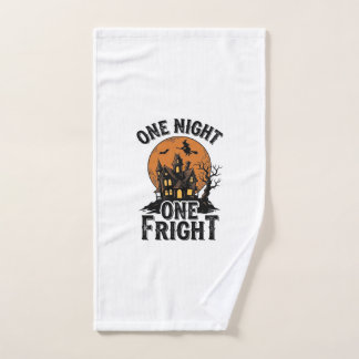 Vintage Halloween Spuk Hexen Mond Grafik_1 Handtuch