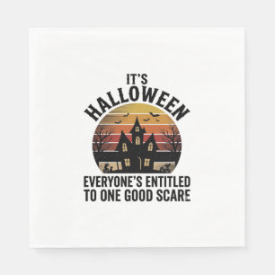Vintage Halloween Spukhaus Guter Schreck T-Shirt_1 Serviette