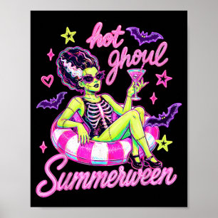 Vintage Halloween Strand Sommer Halloween Schwanz Poster