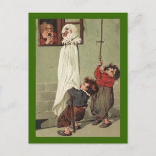 Vintage-Halloween-Streicheschlauer Postkarte