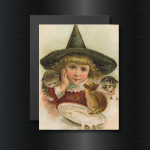 Vintage Halloween-Süsse Magnetkarte