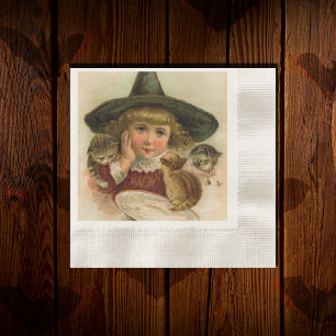 Vintage Halloween-Süsse Serviette