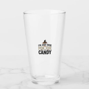 Vintage-Halloween-Süßigkeiten-Hexenhut-Shirt-Desig Glas