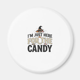 Vintage-Halloween-Süßigkeiten-Hexenhut-Shirt-Desig Magnet