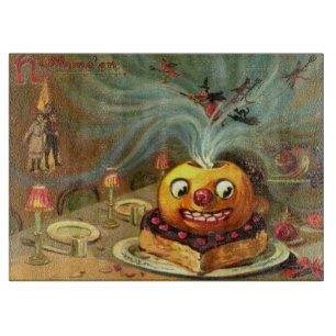 Vintage Halloween-Tabelle Schneidebrett